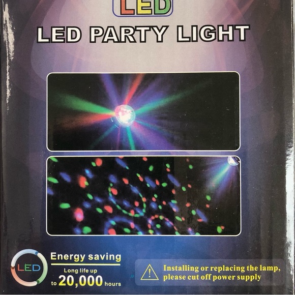 LED Party Light Disco Ball Dancing Stage Lights Remote Control Auto Sound Mode - Picture 10 of 12